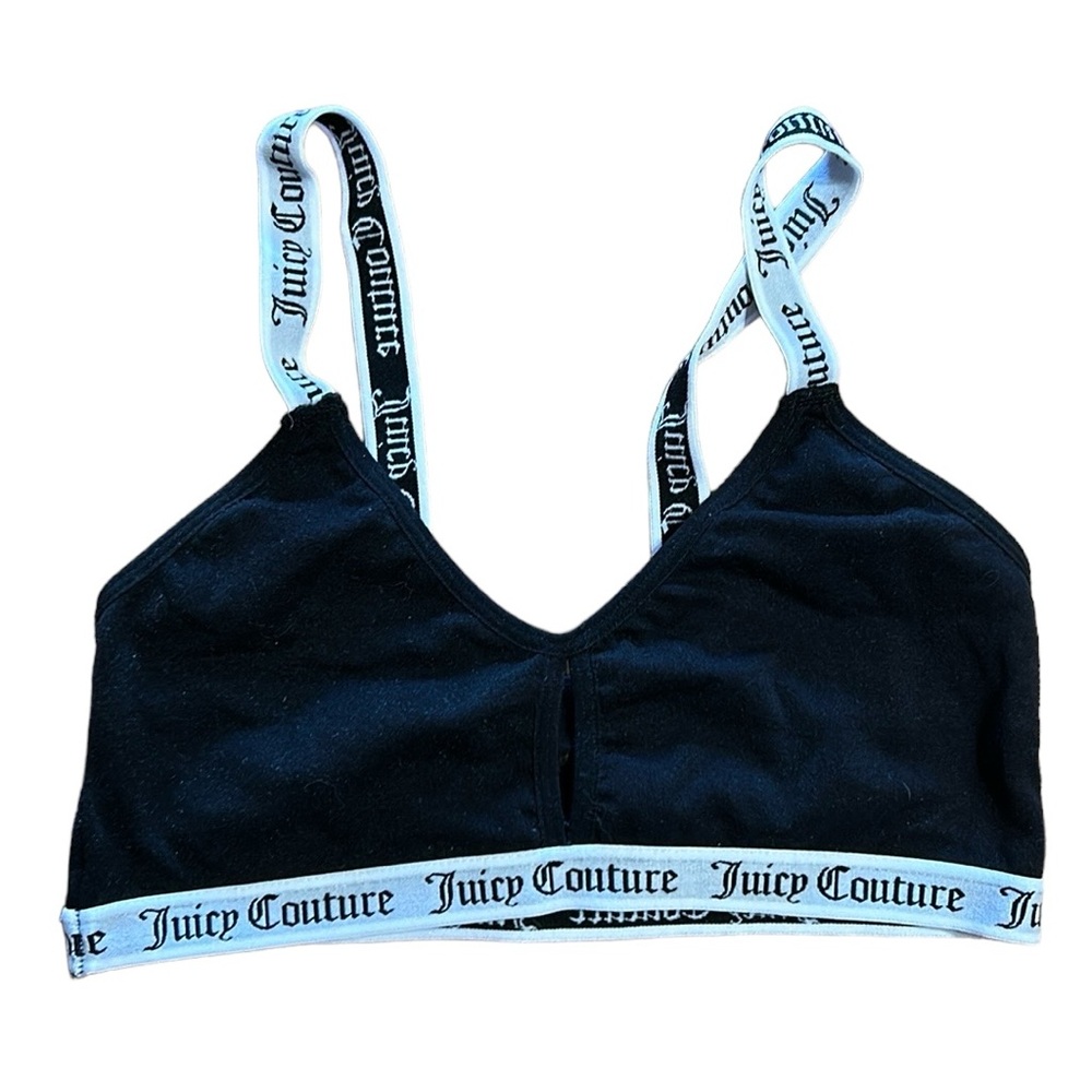 Juicy Couture women’s bra‎ sports bra black white intimates size small